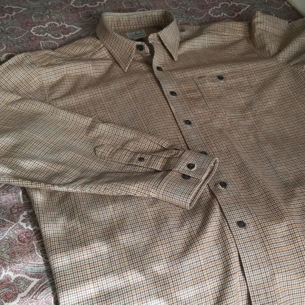 L. L. Bean flannel shirt